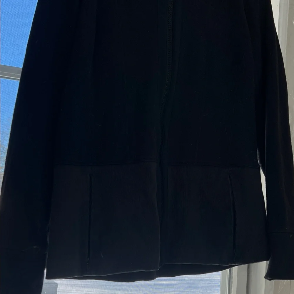 Athleta Black Full-Zip Hoodie - Picture 3 of 6